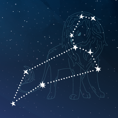 The zodiac sign Leo