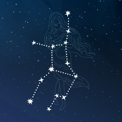 The zodiac sign Virgo